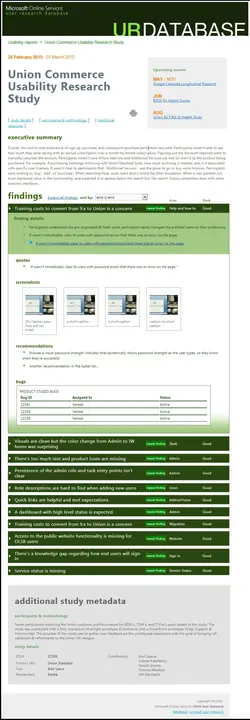 User Research Database — Research 01