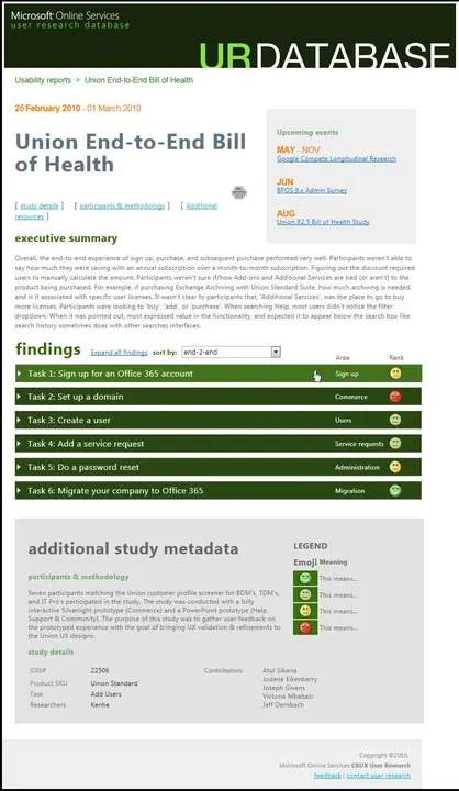 User Research Database — Research 03