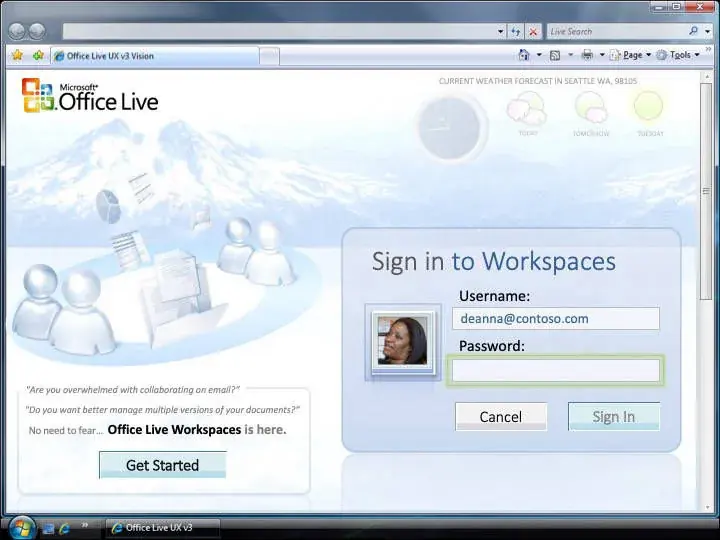 Office Live Workspace Deanna Workspace Outlook Ui — Final Ui 01