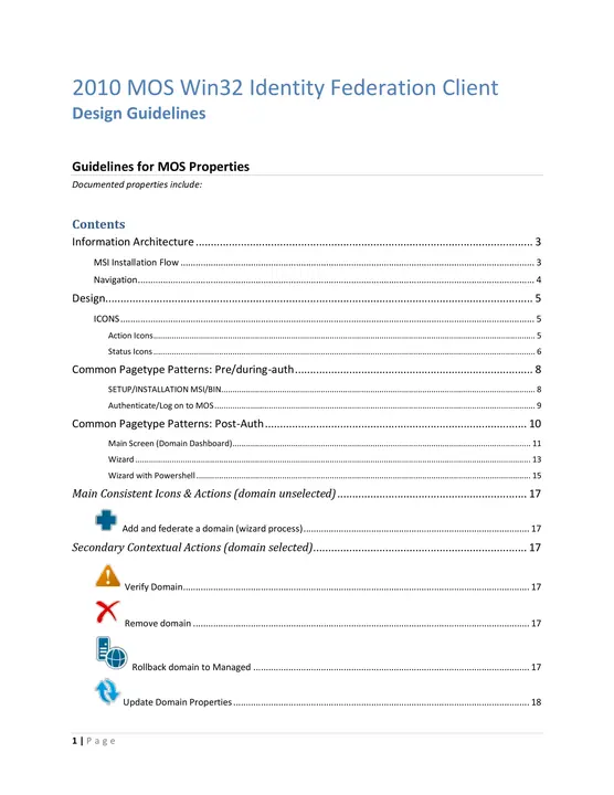 Identity Federation Win 32 Spec Final — Final UI 01 32
