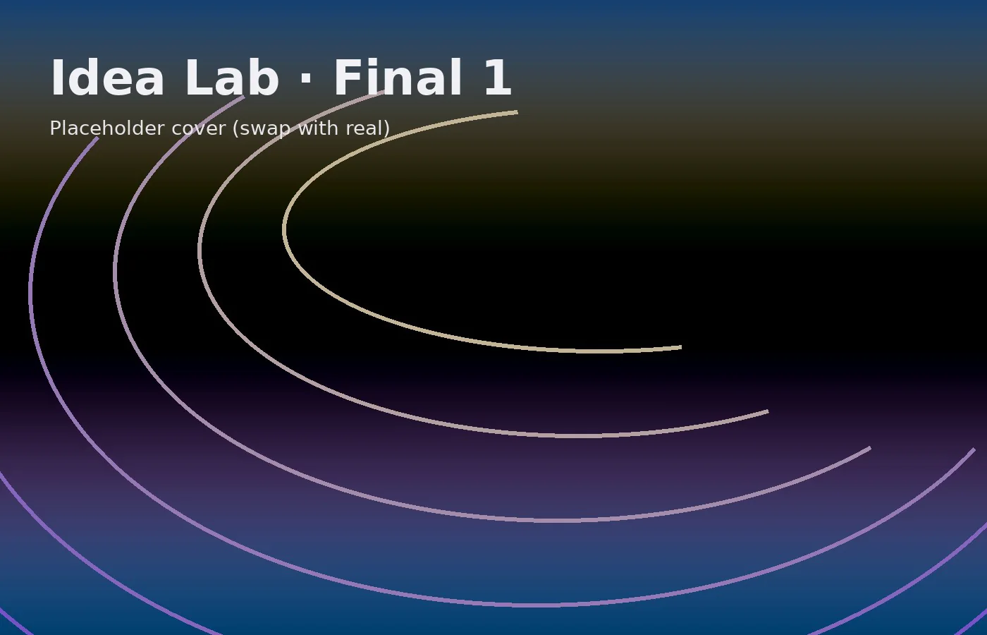 Idea Lab : Final 1 =— So I 01