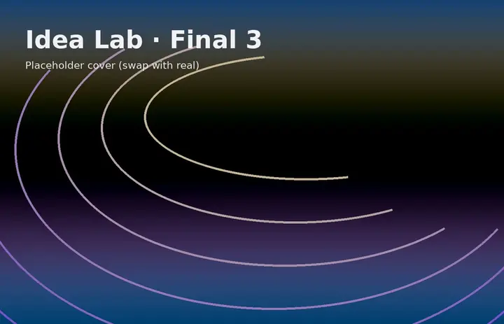 Idea Lab : Final 3